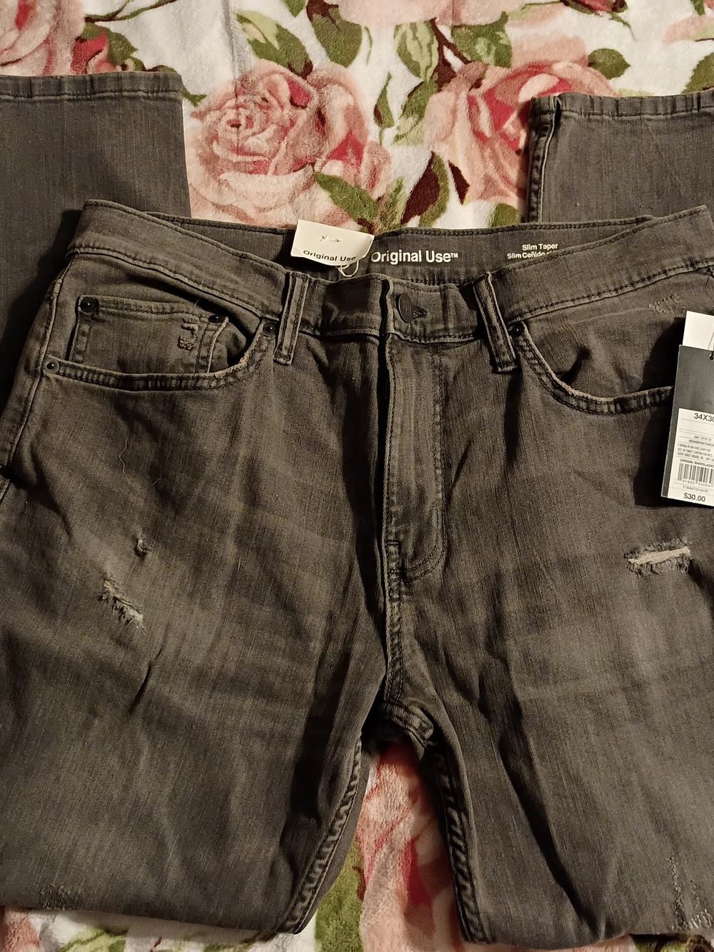 Original Use™ Men's Slim Taper Jeans - Gray